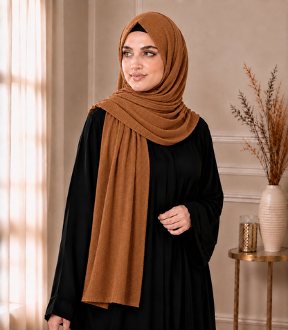 Fancy Chiffon Hijabs W/Shimmer Lines