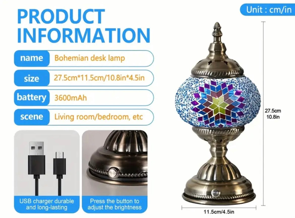Turkish-Moroccan Table Lamp