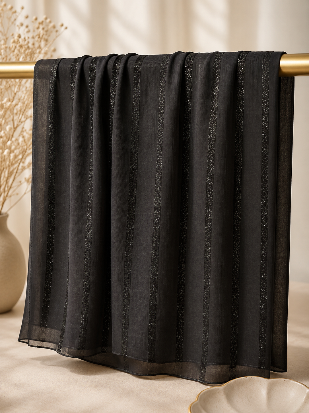 Chiffon Hijabs with Simmer Lines