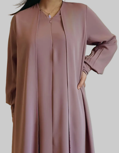 Noor’s-Purple Pink- Basic Abaya-