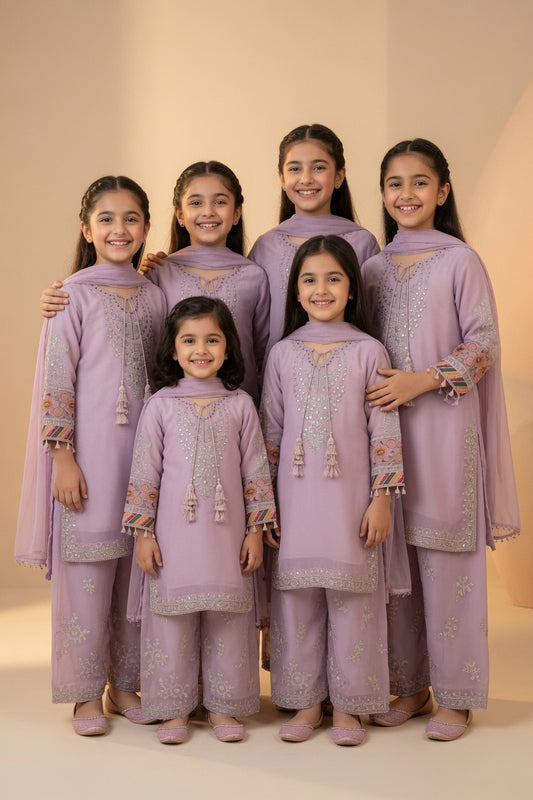 Noor’s-Light Purple 3PC Chiffon