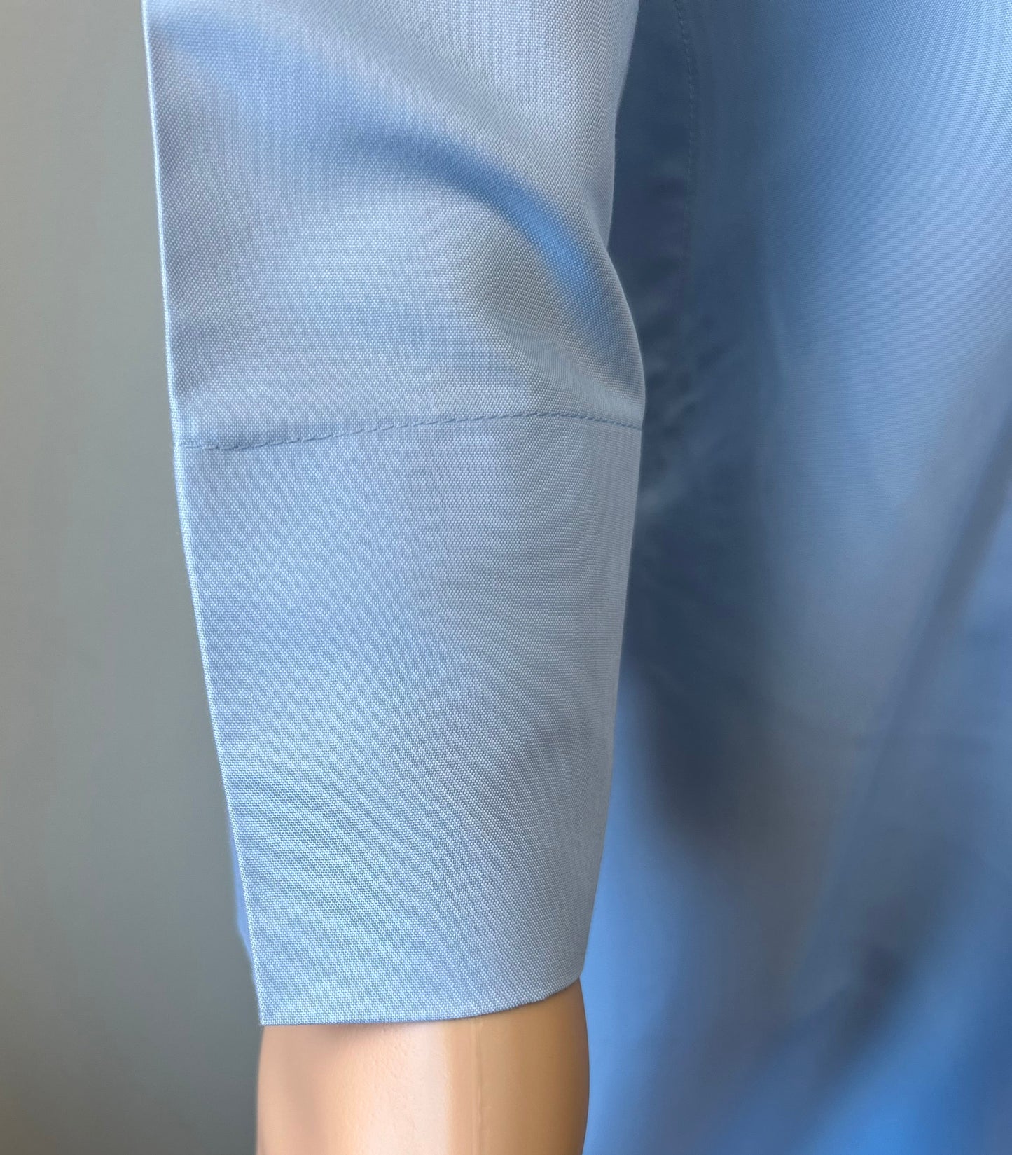 Sky Blue-Noor’s-Thobe/Jubba-Plain Band Collar