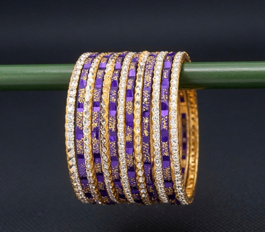 Purple Metal Bangles 1.6