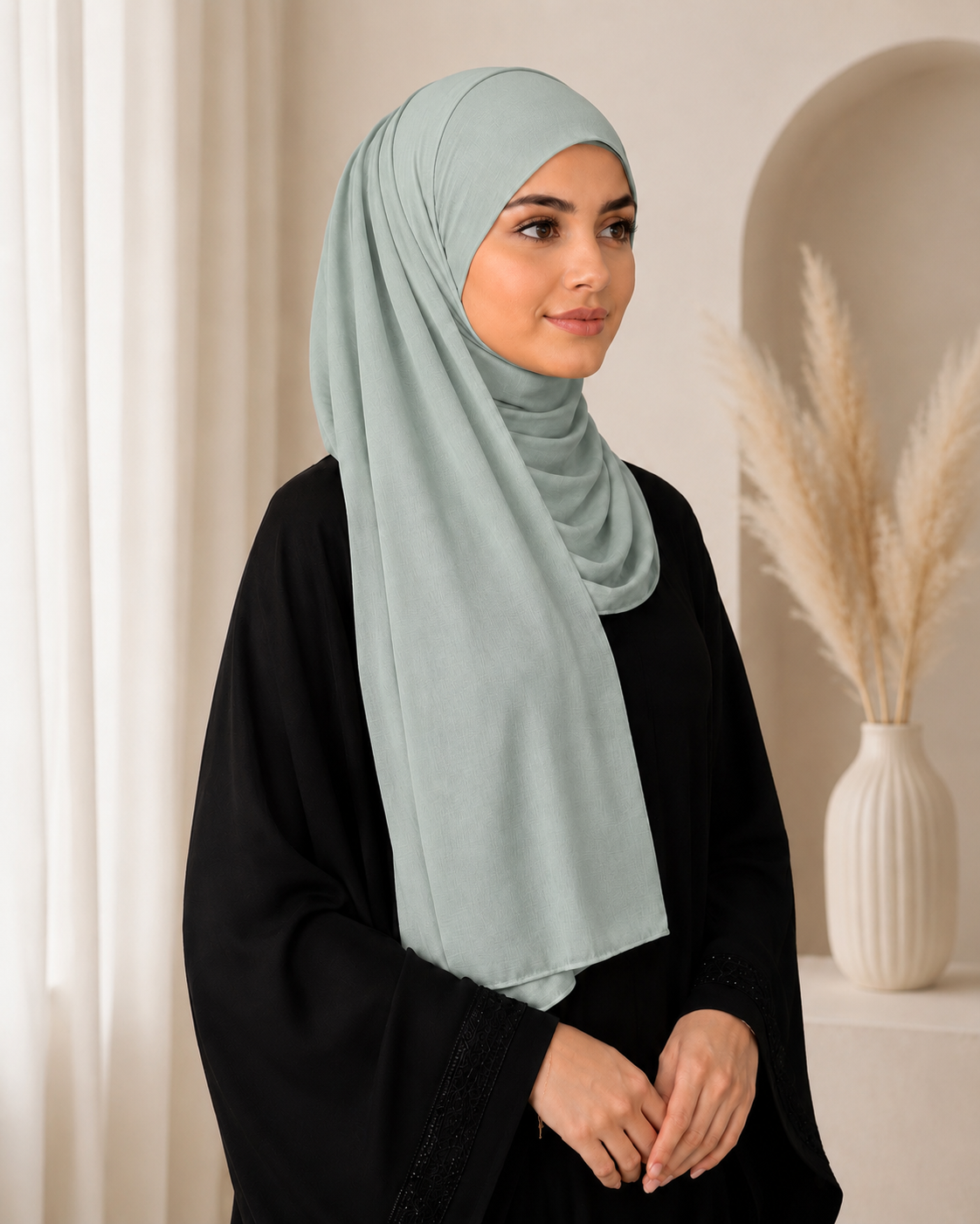 Model Hijab W/Matching Hijab Cap