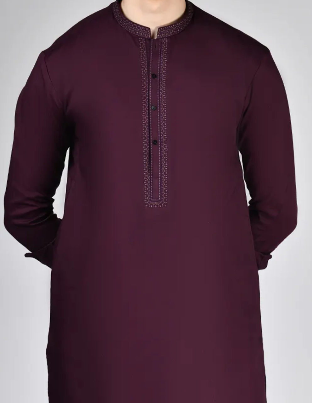 J. Burgundy-KameezShalwar-TeenBoys