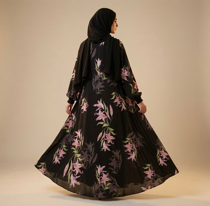 Chiffon Abaya Dress #8