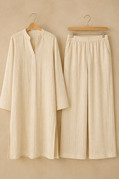 Long Length Cord Set-Cream