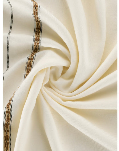 Off White-Gent’s Shawl-Brand: M.T.J
