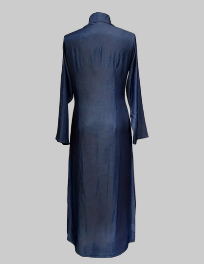 Noor’s-Navy Blue- Basic Abaya Dress-