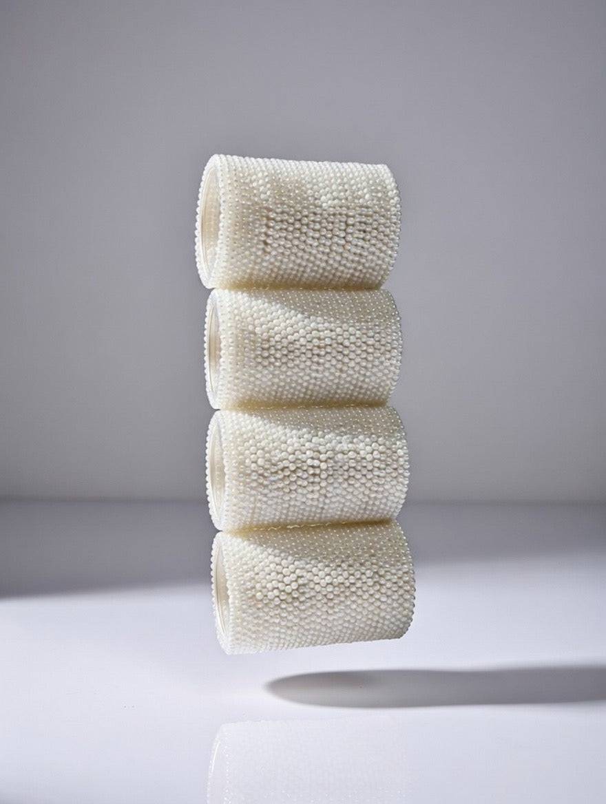 Pearl-Metal Bangles-Ladies