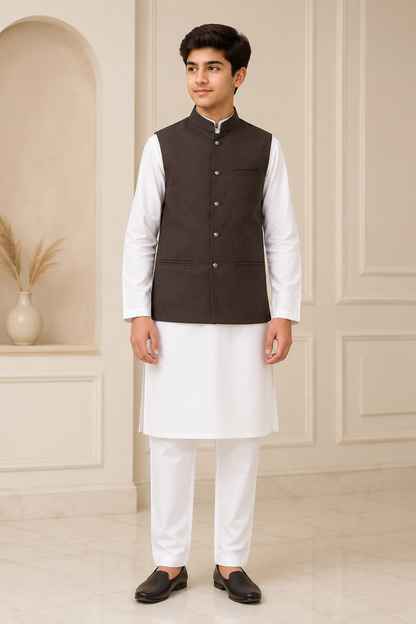 1pc RustBrown Waistcoat