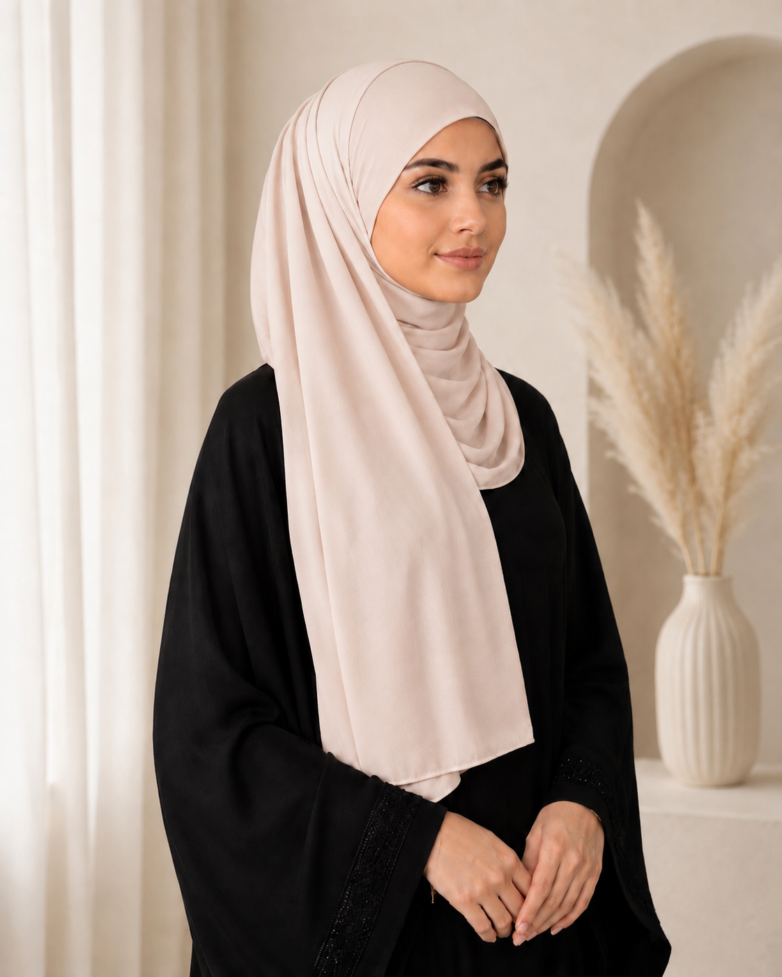 Model Hijab W/Matching Hijab Cap