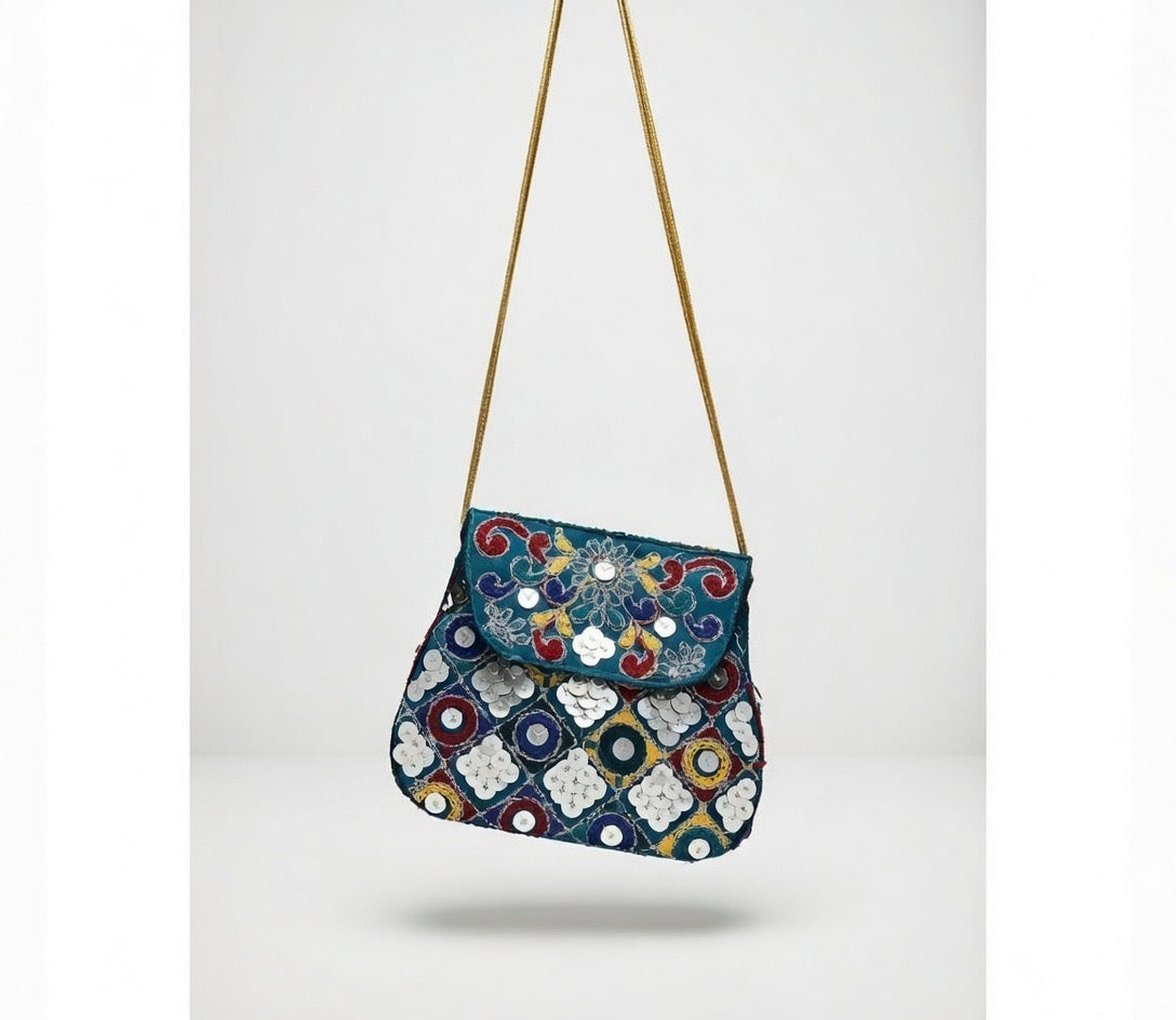 Teal Blue-kids Purse
