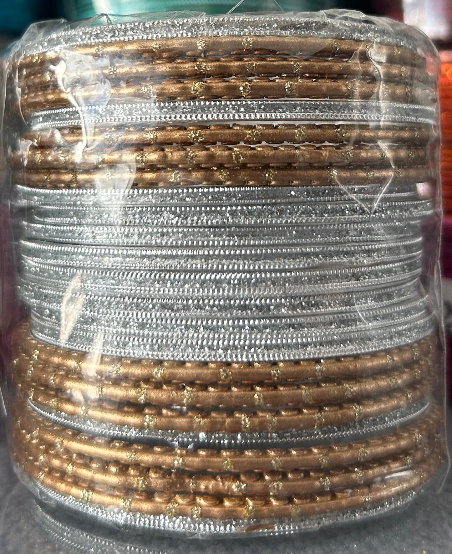 Size: 2.6 Silver & Gold Bangles