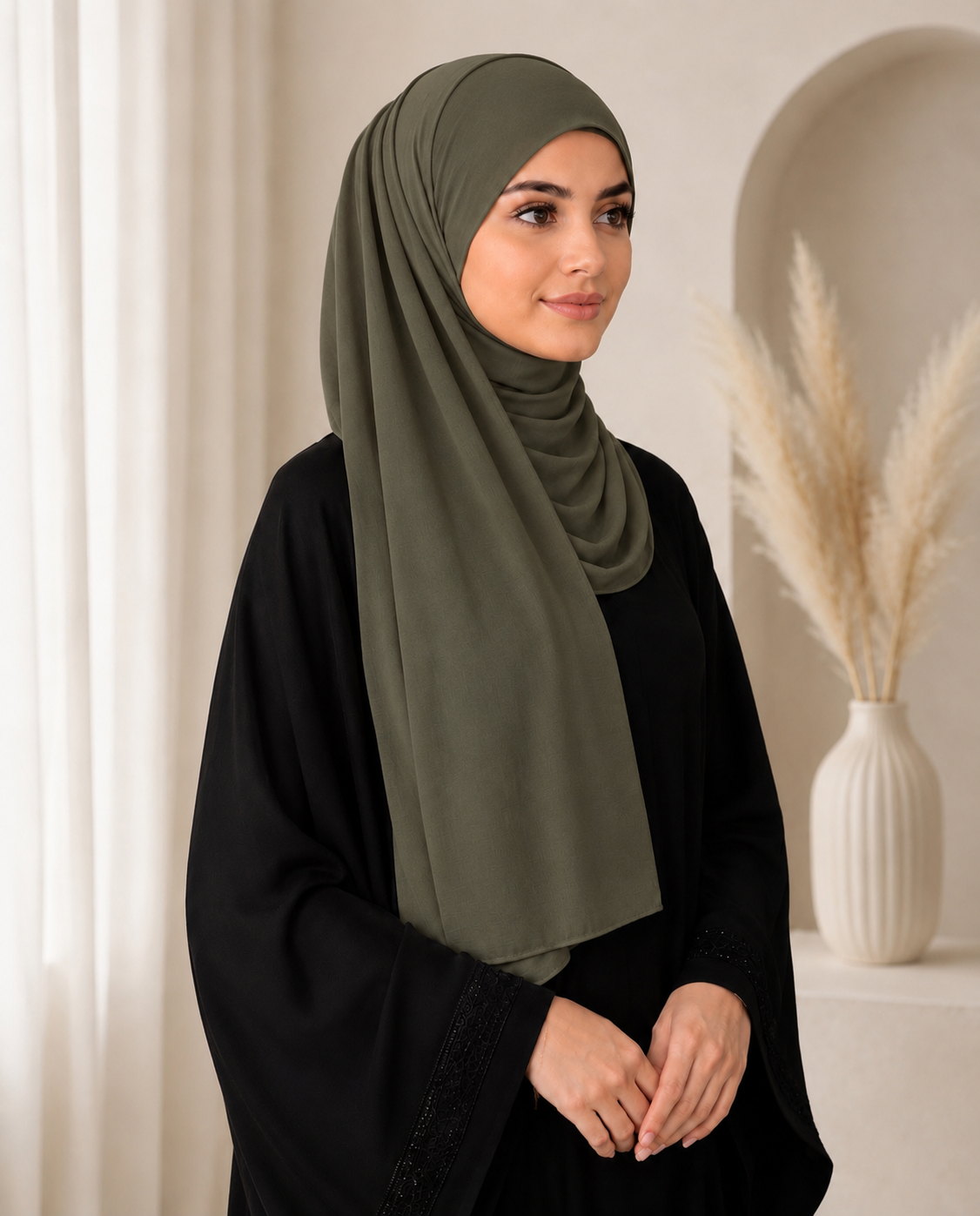 Model Hijab W/Matching Hijab Cap