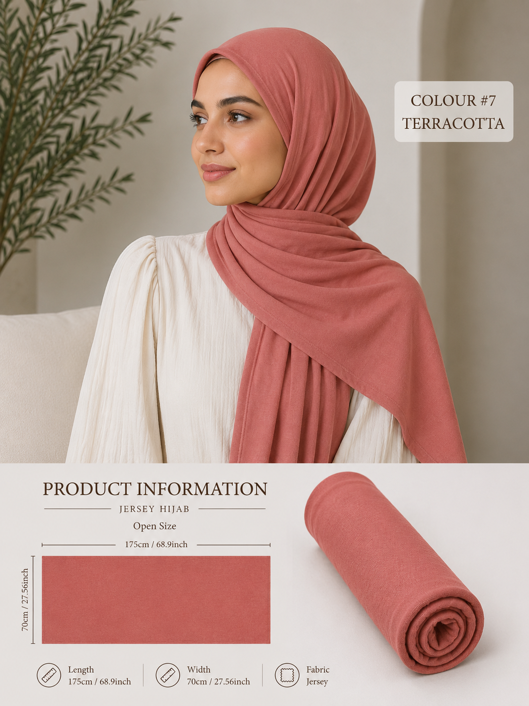 Large Size Jersey Hijab