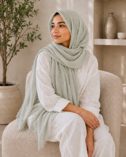 Crinkle Cotton Scarf