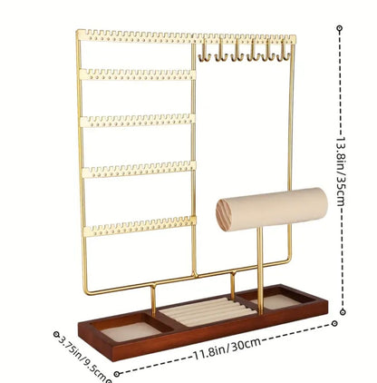 Golden Jewelry Organizer