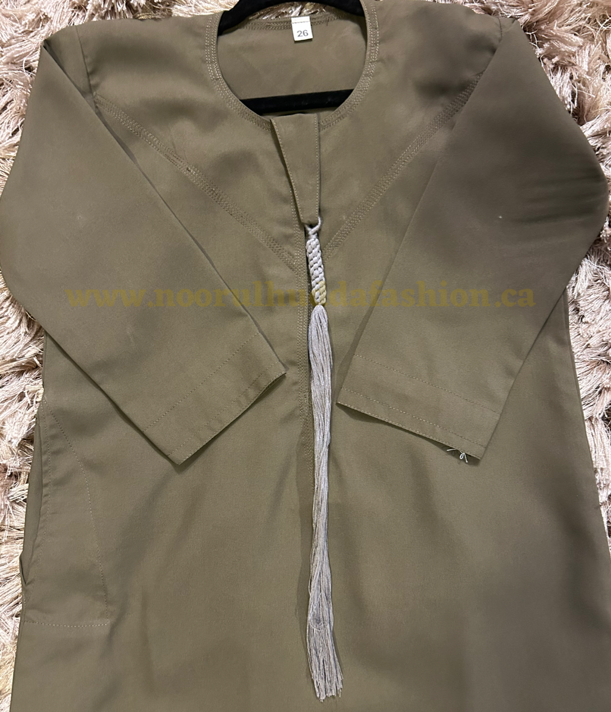 Olive Brown-Noor’s-Kids Thobes-Emirati Style