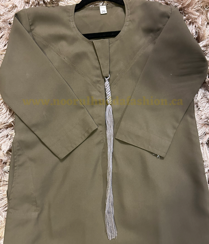 Olive Brown-Noor’s-Kids Thobes-Emirati Style