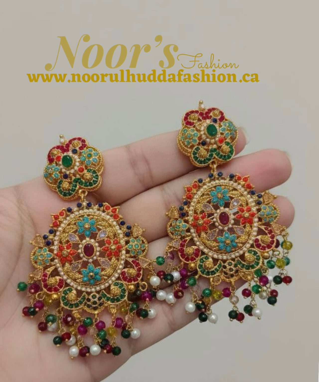 Multi Colour-3D Zircon Stone Dangle Earrings