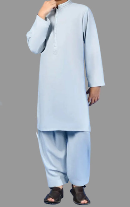 J. Light Grey Blue-Kids Boys