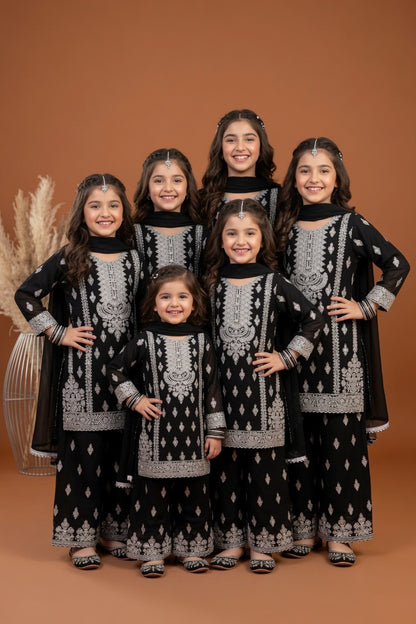 Noor’s-Black 3PC Chiffon