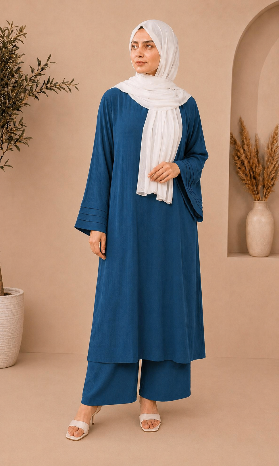 Long Length Cord Set-Teal Blue