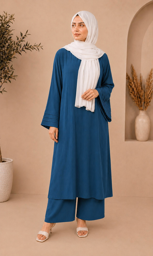 Long Length Cord Set-Teal Blue