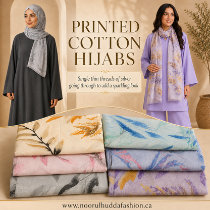 1- Printed Cotton Hijab