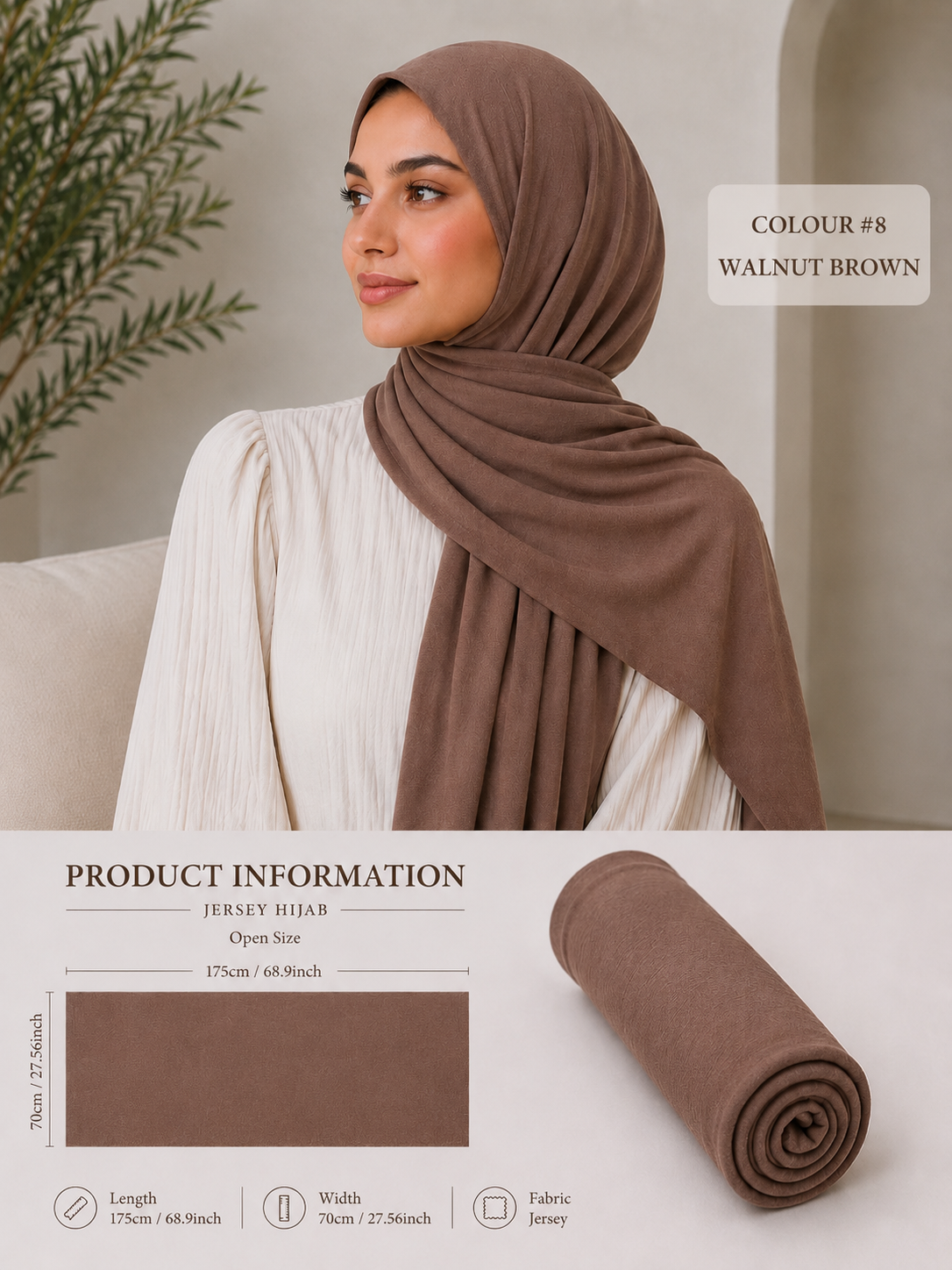 Large Size Jersey Hijab