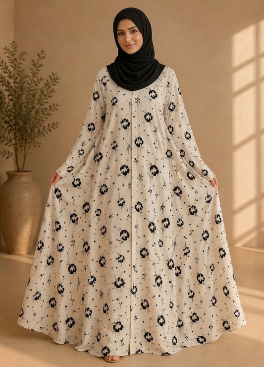 Chiffon Abaya Dress #4