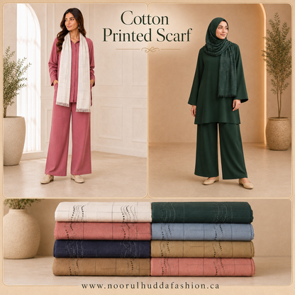 3- Printed Cotton Hijabs