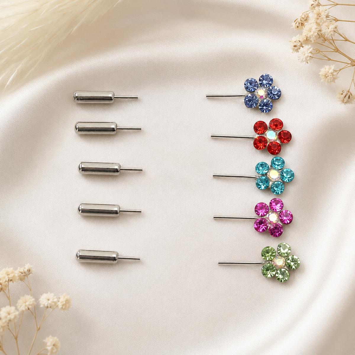 Floral Hijab Pin-1Pc