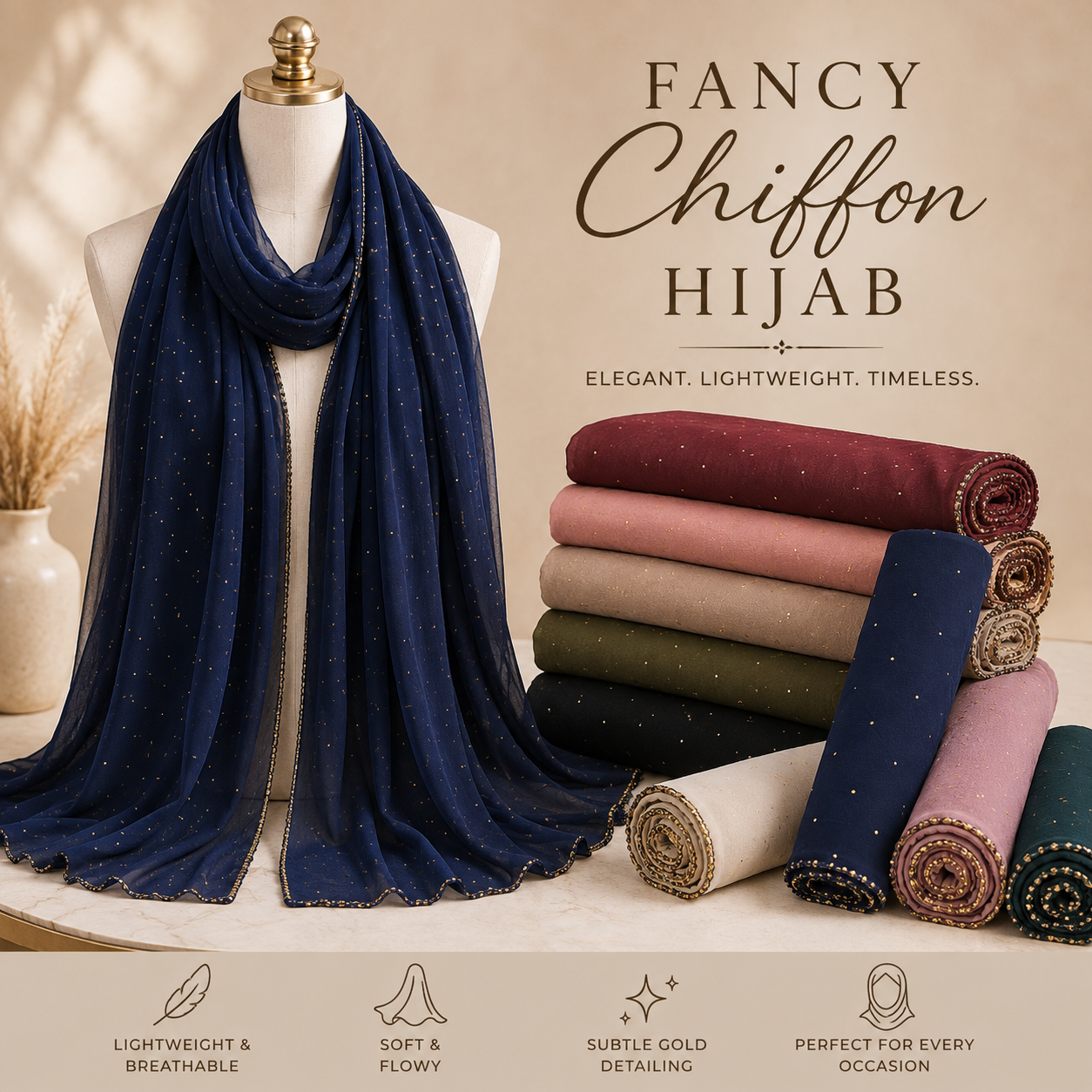 Fancy Chiffon Hijab