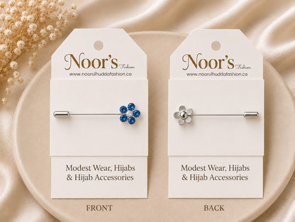 Floral Hijab Pin-1Pc