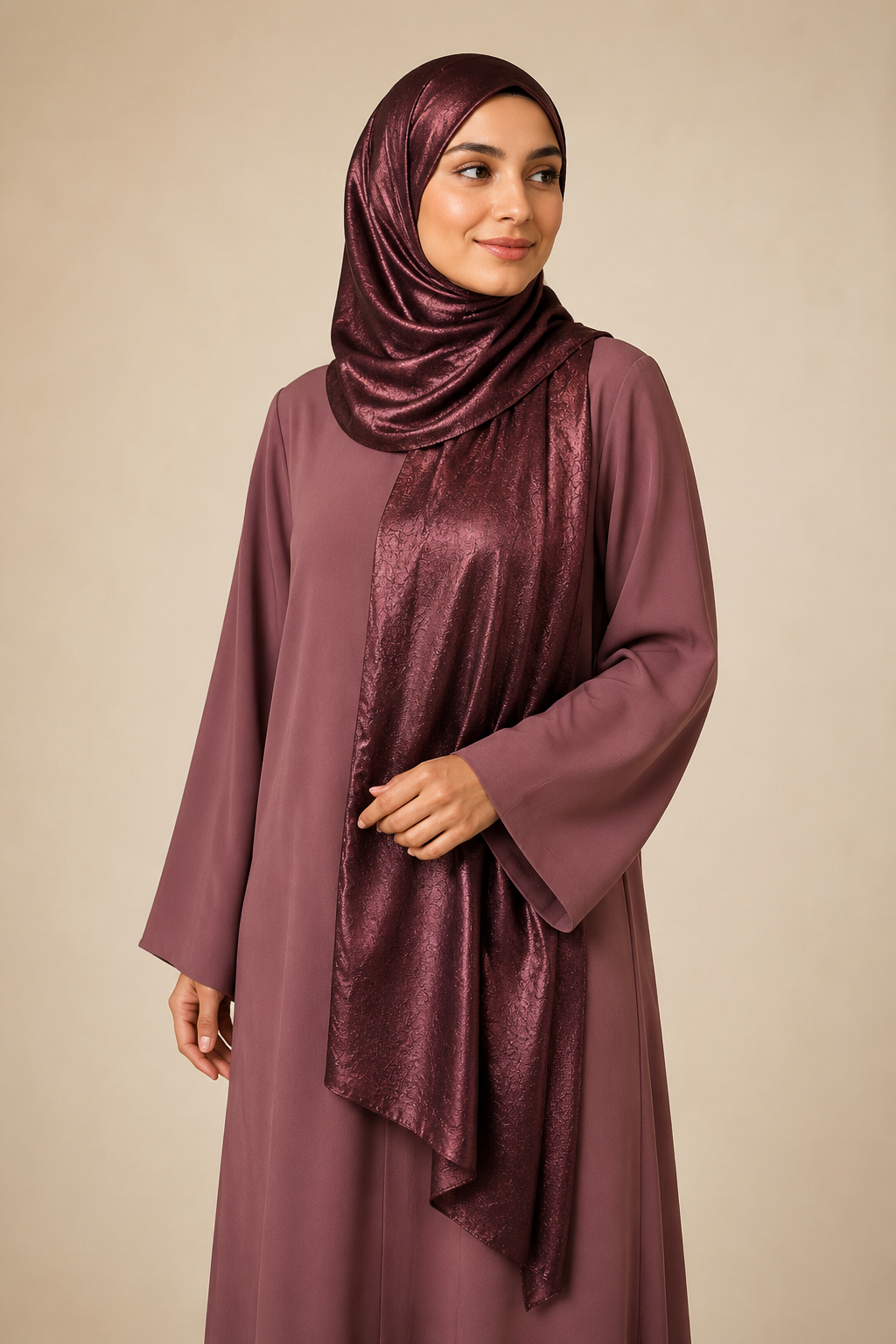 Crushed Satin Silk Hijabs