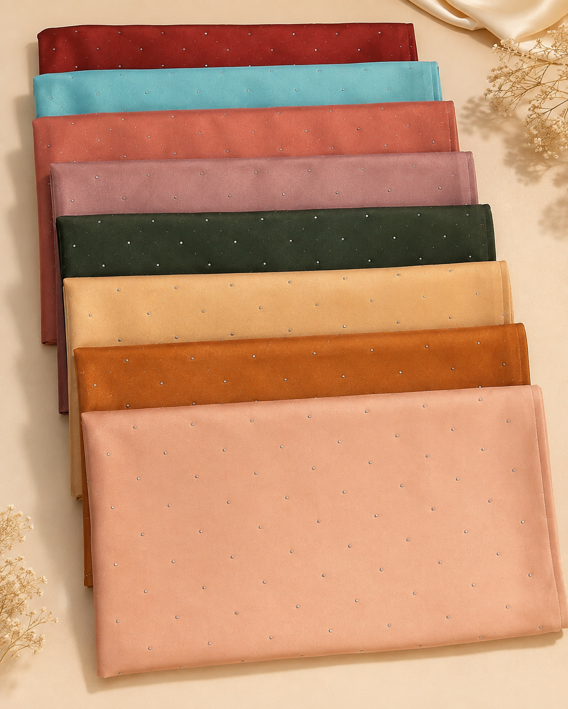 Satin Silk Fancy Hijabs