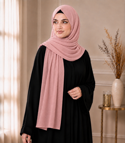 Fancy Chiffon Hijabs W/Shimmer Lines