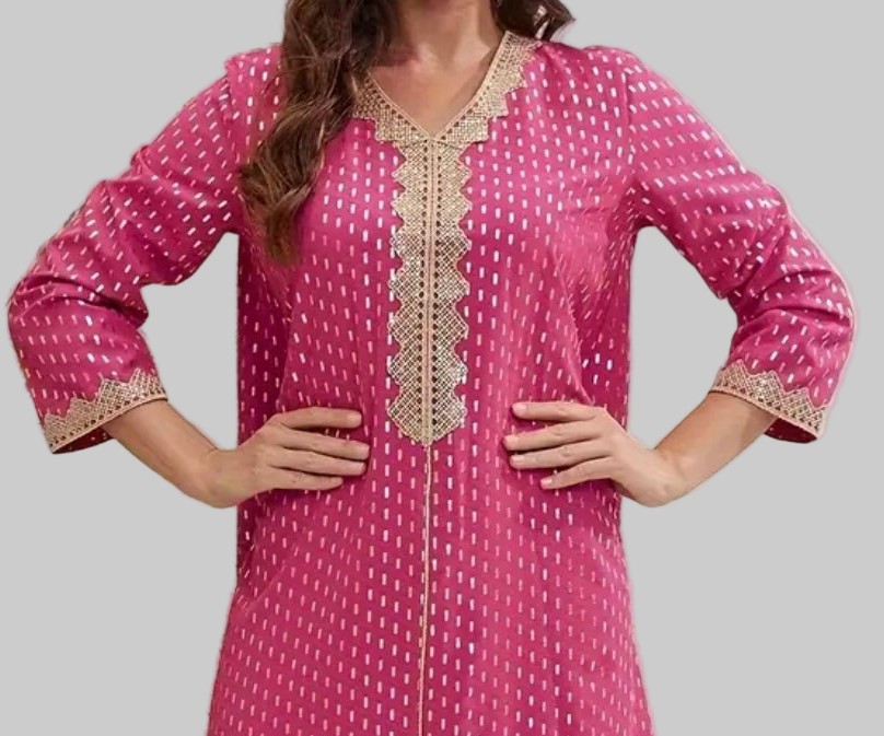 Noor’s-Pink Fancy Maxi Dress