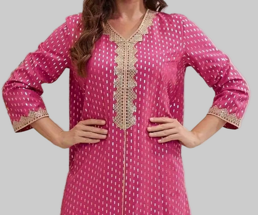 Noor’s-Pink Fancy Maxi Dress