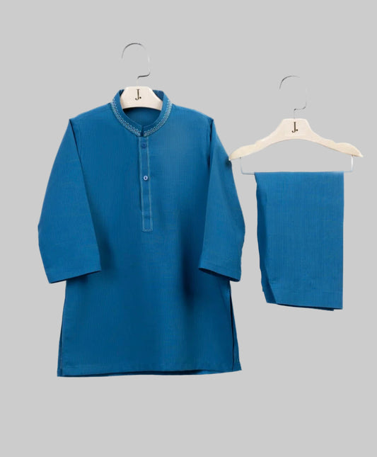 Blue-Kameez Shalwar-Baby Boys- J.