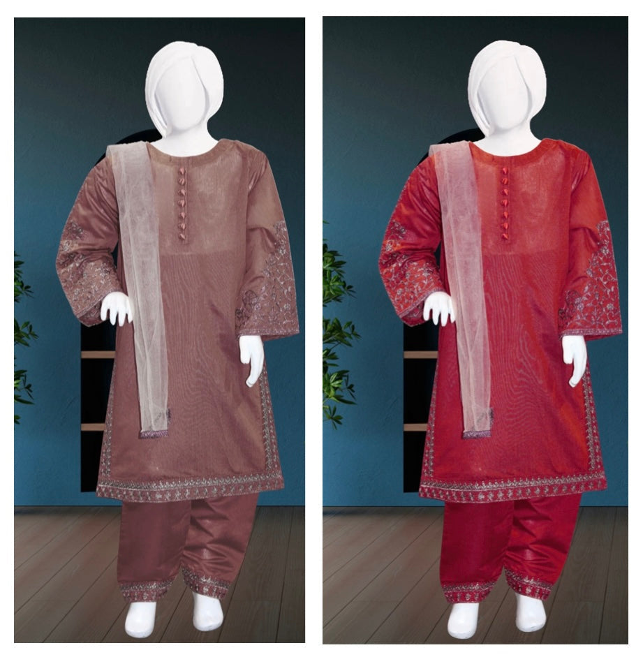 Embroidered Kameez Shalwar- 2 Colours