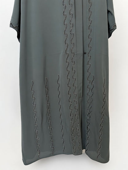 Noor’s-Teal Green Abaya set-2pc