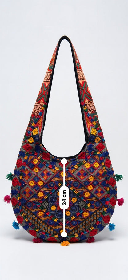 Ladies Shoulder Bags-Embroidered