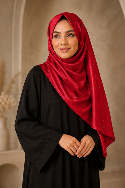 Satin Silk Fancy Hijabs