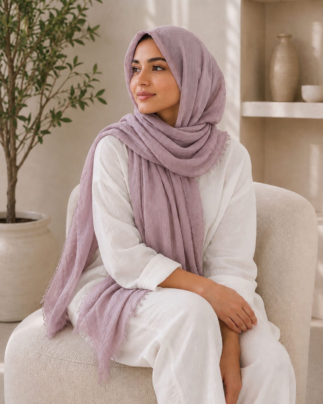 Crinkle Cotton Scarf