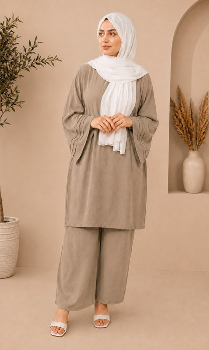 Medium Length Cord Set-Beige