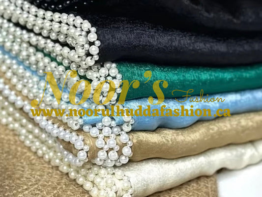 Fancy Silk Hijab with Beads