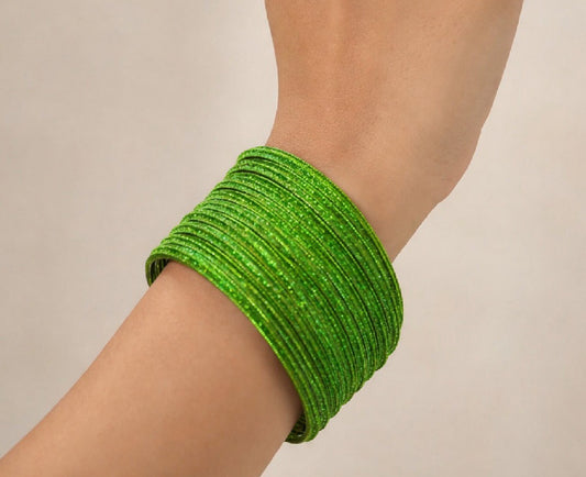 Size:2.8 Green Moonlight Bangles set